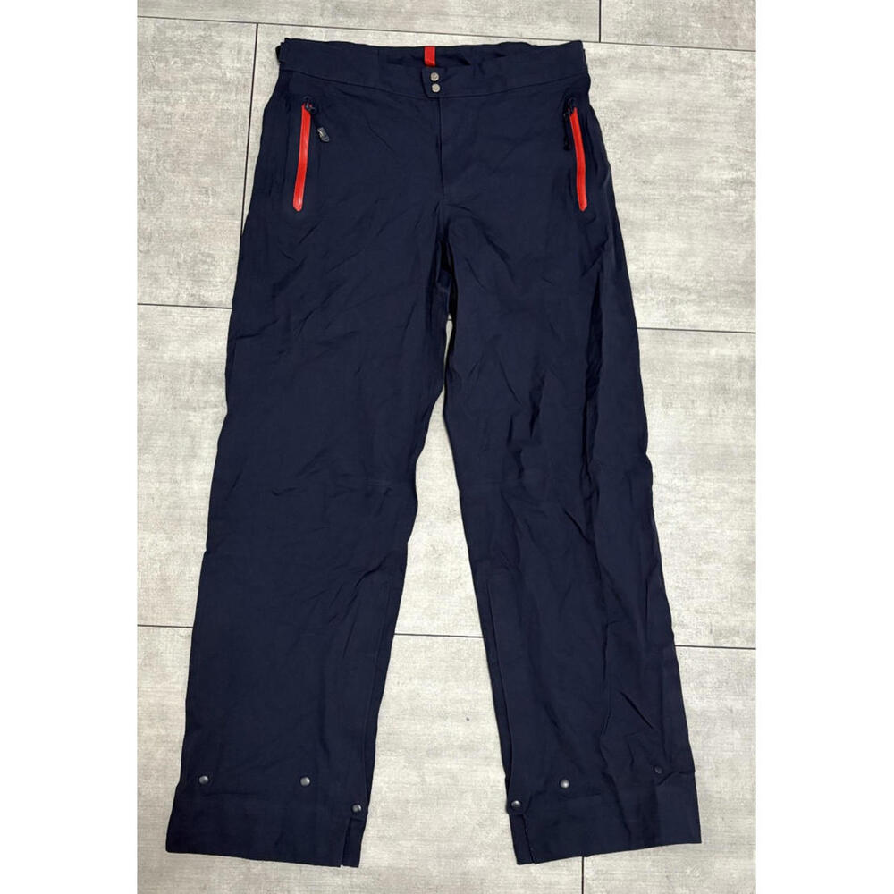 RLX Ralph Lauren Golf Rain Pants Womens‎ S Navy Blue Waterproof Nylon